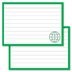 Geography Leitner Flashcards A7 size