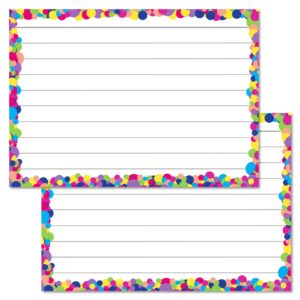 Multicolour Confetti Leitner flashcards A7 size