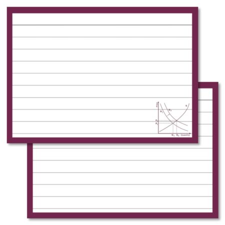 Economy Leitner flashcards A7 size