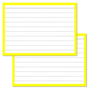 Yellow Leitner Flashcards A7