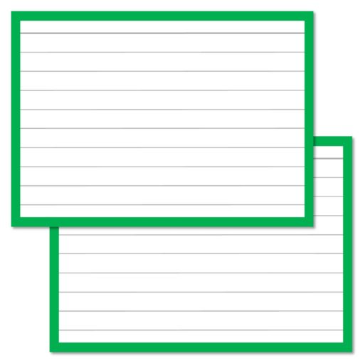 Green Leitner Flashcards A7