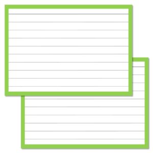 Leitner Flashcards Light Green A7