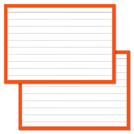 Orange Leitner Flashcards A7