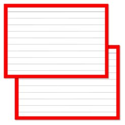 Red Leitner Flashcards A7
