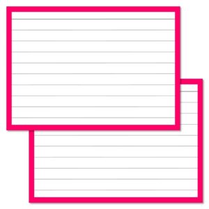 Pink Leitner Flashcards A7