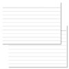Lined white Leitner flashcards A7 size