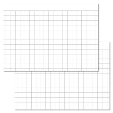 Checkered White Leitner flashcards A7 size