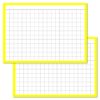Checkered Yellow Leitner flashcards A7 size