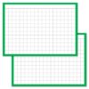 Checkered Green Leitner flashcards A7 size