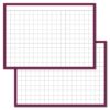 Checkered Purple Leitner flashcards A7 size