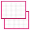 Checkered Pink Leitner flashcards A7 size