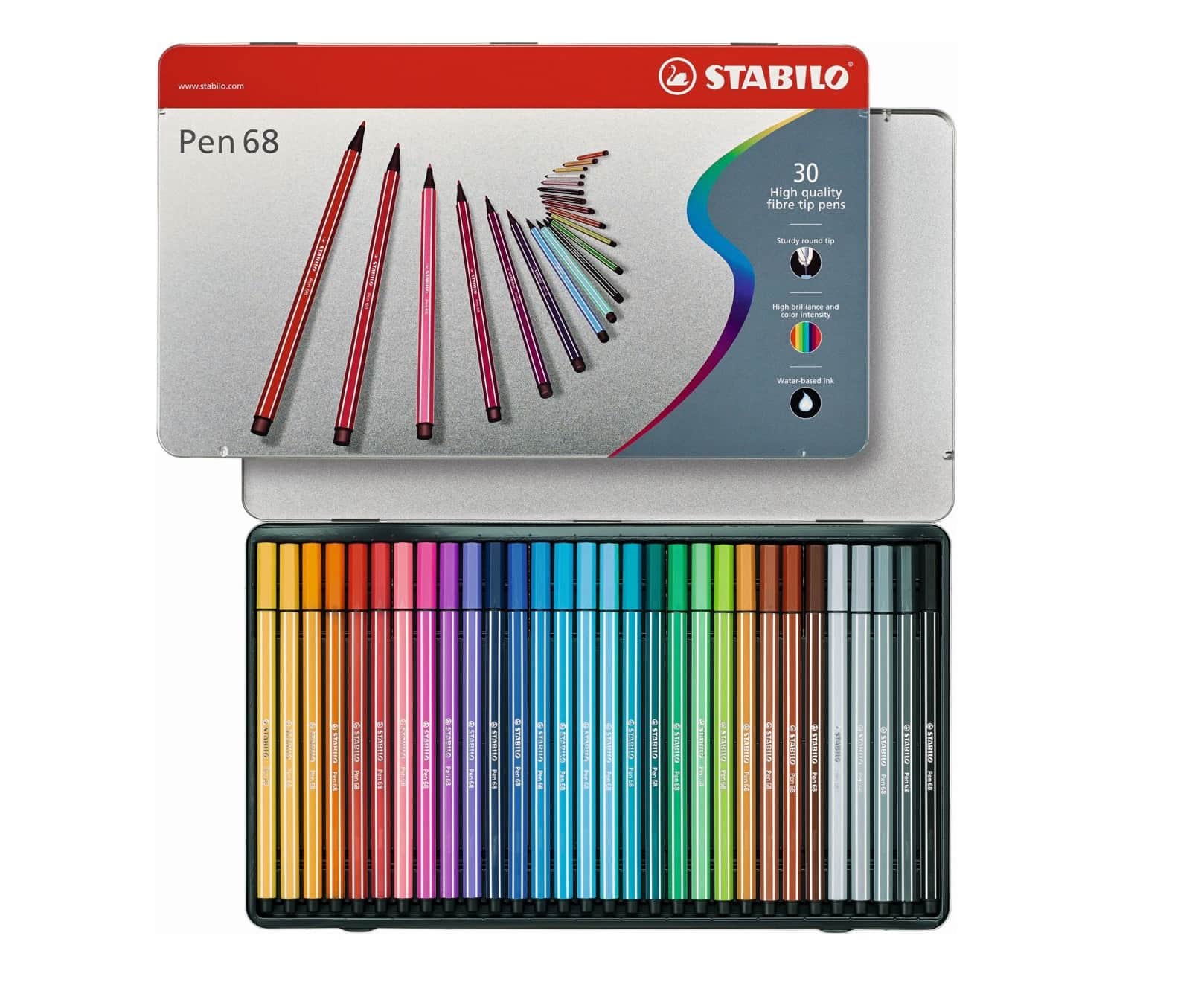 STABILO Pen 68 Metal Case - Colours - Flashcards and