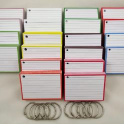 Colour Pack 1000 A7 Flashcards Perforation 10 Binder Rings Flashcards And Stationery