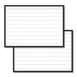 Flashcards A7 black border