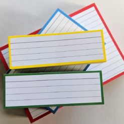 Testpack Flashcards Yellow Green Blue Red