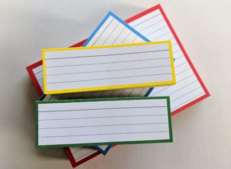 Testpack Flashcards Yellow Green Blue Red