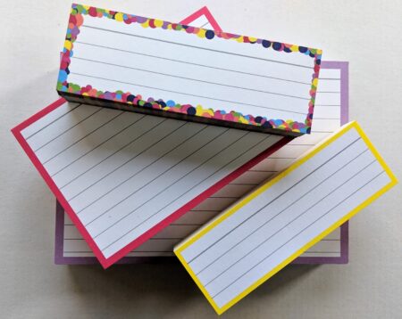 Testpack Flashcards Confetti Yellow Pink Lilac