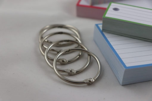Giftpack 150 A7 flashcards 150 Half flashcards - Binder rings