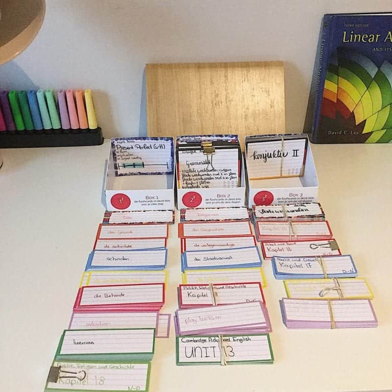 Yellow Leitner Flashcards A7 - The original Leitner Flashcards