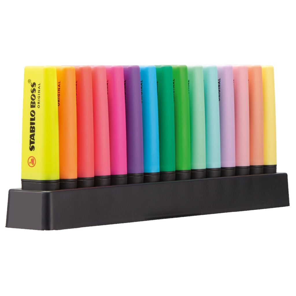 Stabilo Boss Original Markers 6 Pieces - Flashcards and Stationery